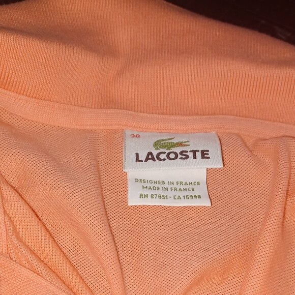 Lacoste Slim Fit Sleeveless Polo  Shirt - Picture 2 of 2